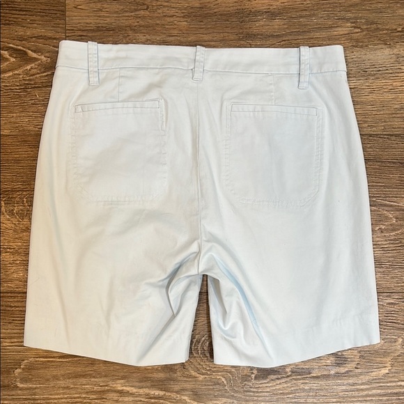 Vince Women's Size 8 Light Blue Cotton Bermuda Shorts 7" inseam / 10" rise EUC - Picture 6 of 9